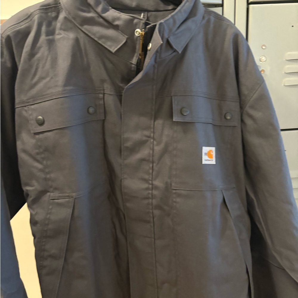 Carhartt Men's Dark Gray FR jacket Relaxed Fit